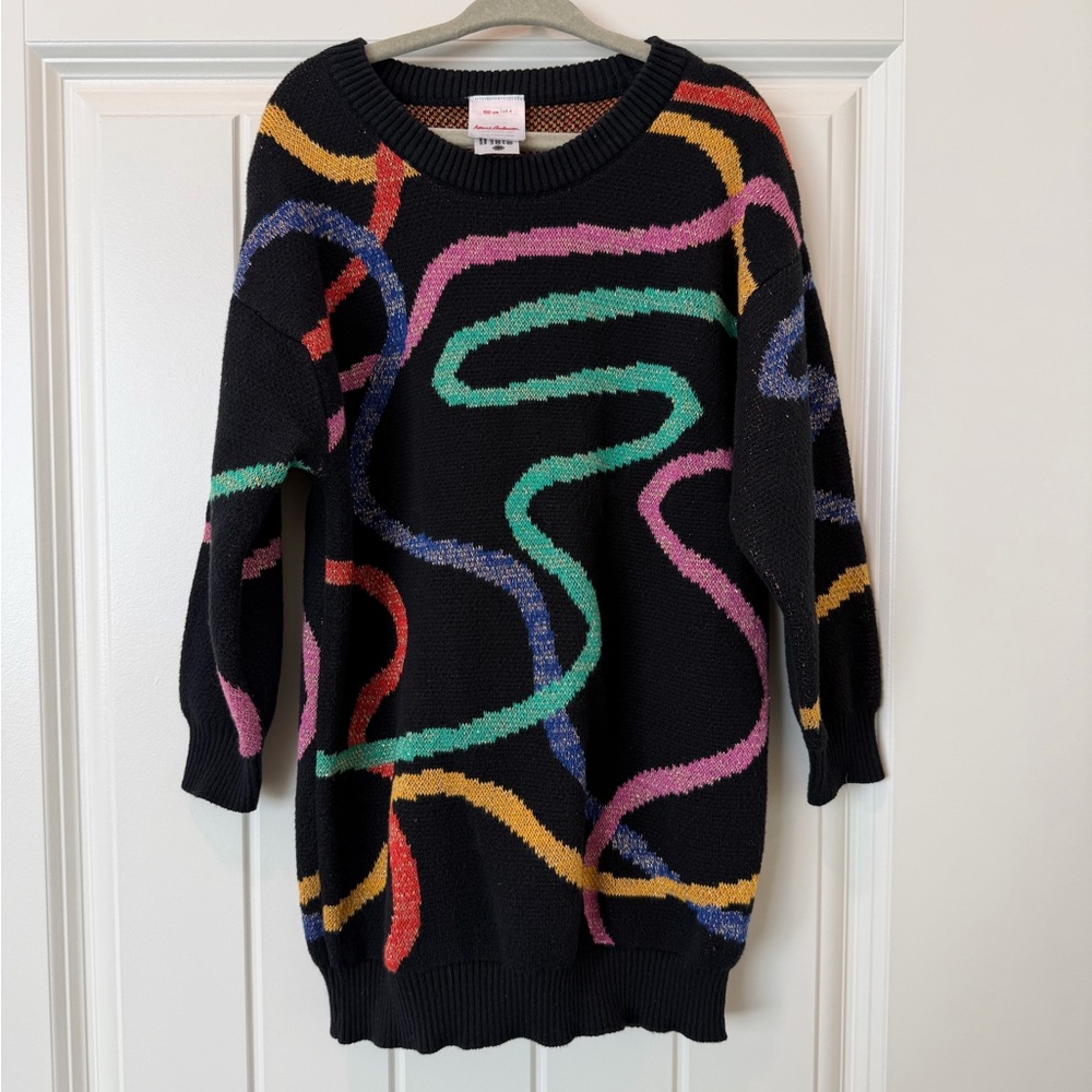 Hanna Andersson Shimmer Sweater Dress, Girl’s Size 4